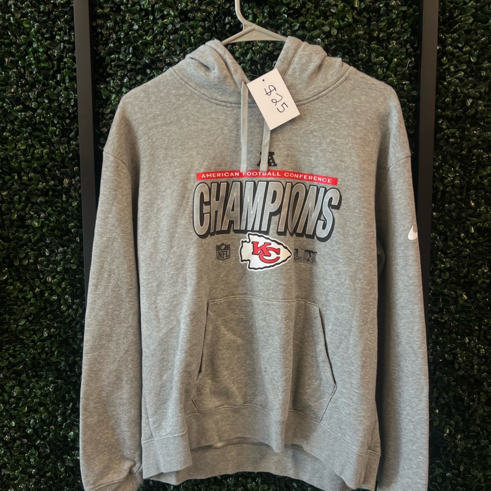 Nike Gray NFL Champions Hoodie